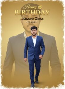 How To Create Boys Birthday Photo In Gemini ForFree