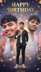 How To Create Boys Birthday Photo In Gemini ForFree
