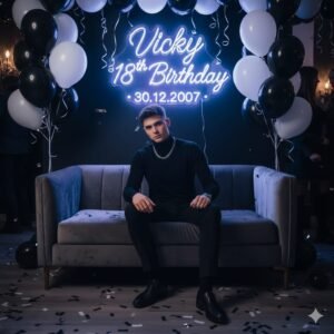 How To Create Boys Birthday Photo In Gemini ForFree